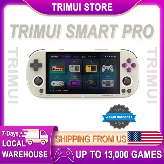 TRIMUI Smart Pro Retro Handheld Game Console – 4.96” IPS Display, Linux System