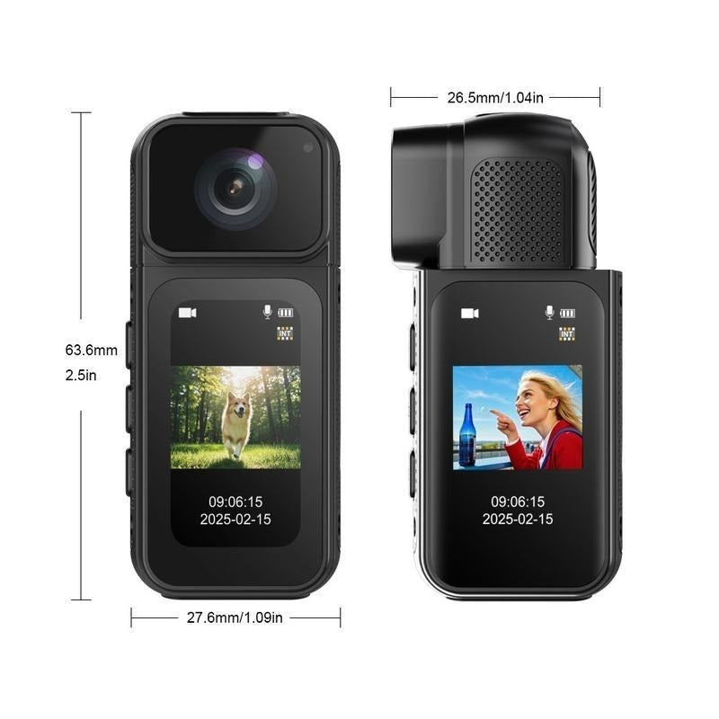 Dimensions of the compact wearable action camera