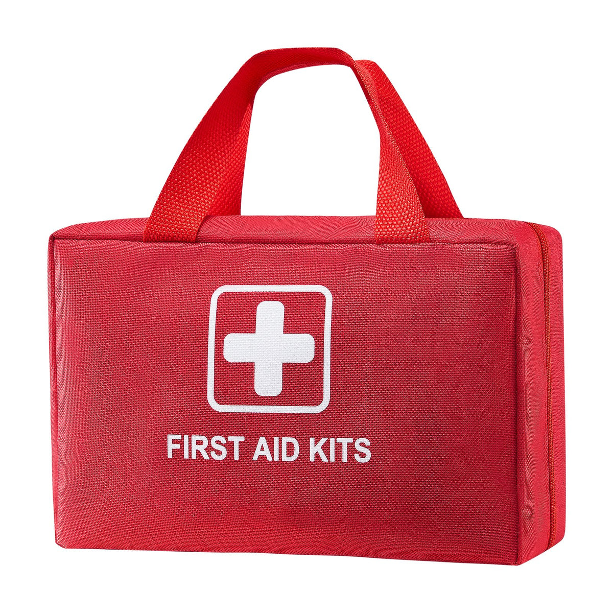 NextVoltGear 500-piece first aid kit in red carry case