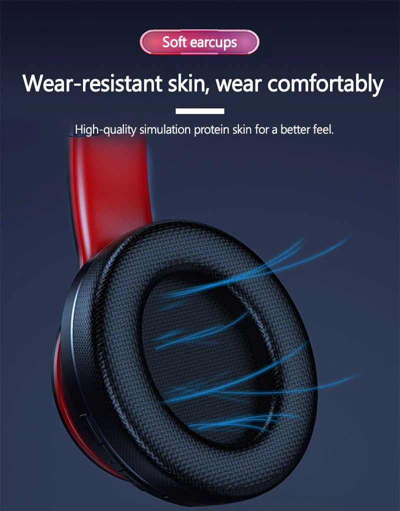 Lenovo HD200 Wireless Headphones - Foldable Over-Ear Comfort + Deep Bass