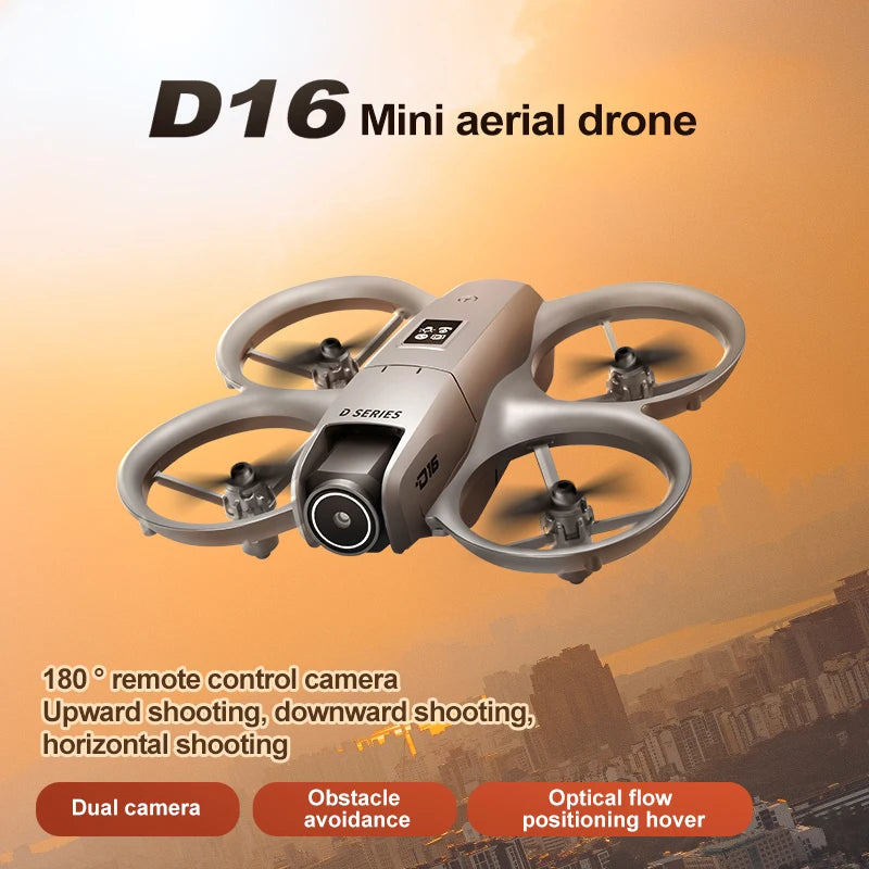 D16 Mini 8K HD Drone - Dual Camera Optical Flow Quadcopter