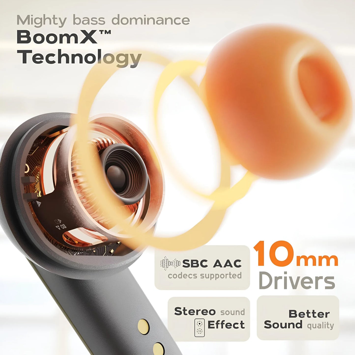 TWS Wireless Earbuds — BT 5.4, Noise Reduction, 100-Hr Battery