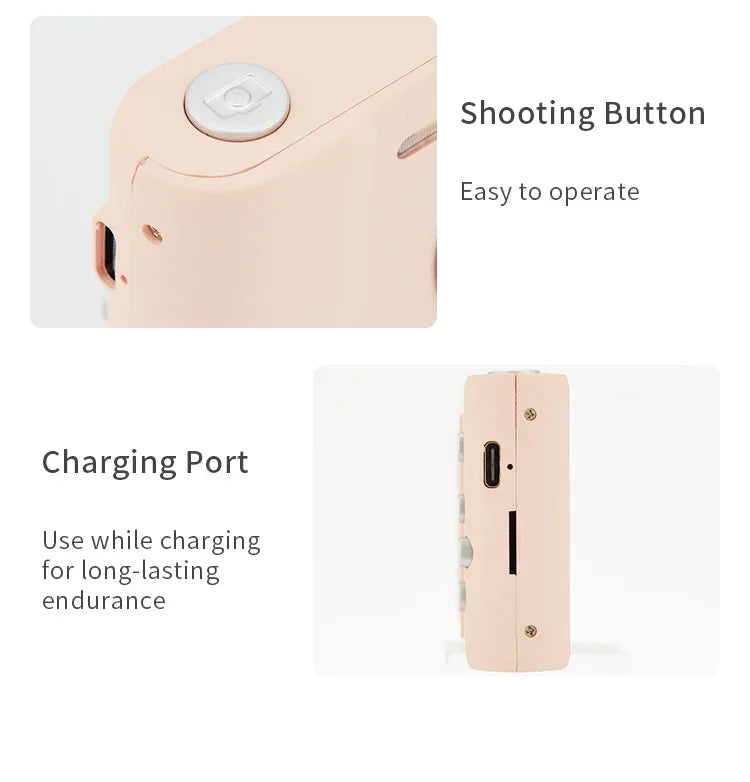 4K Digital Travel Camera - 50MP Compact Point-and-Shoot with 2.4" Screen