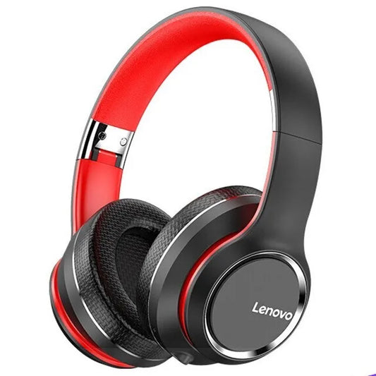 Lenovo HD200 Wireless Headphones — Foldable Over-Ear, Deep Bass