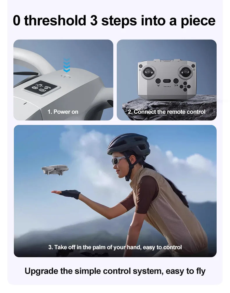 2026 Mini 8K GPS Smart Drone - Dual Camera + Optical Flow Stabilization