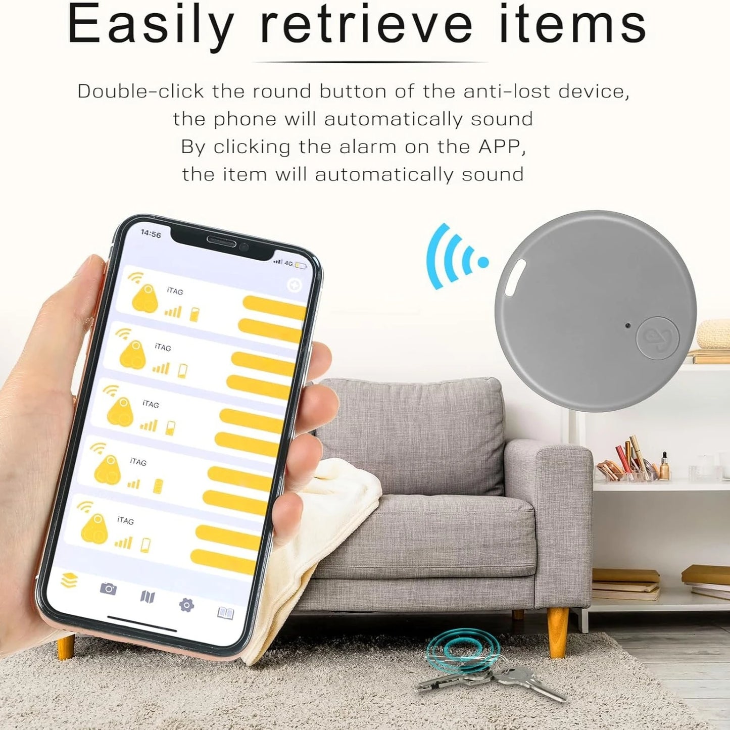 Mini Smart GPS Tracker - Bluetooth Anti-Lost Finder