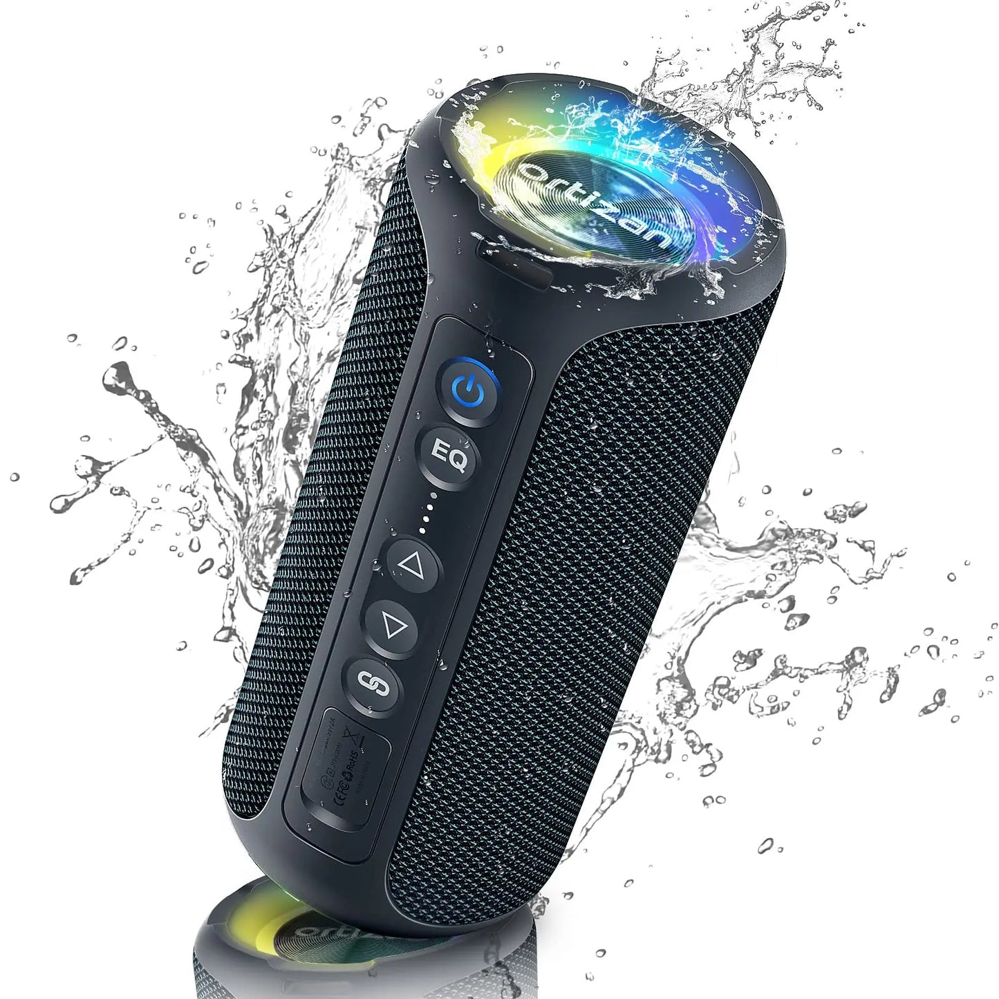 Ortizan 40W Portable Speaker — IPX7 Waterproof, Dual Pairing, Deep Bass