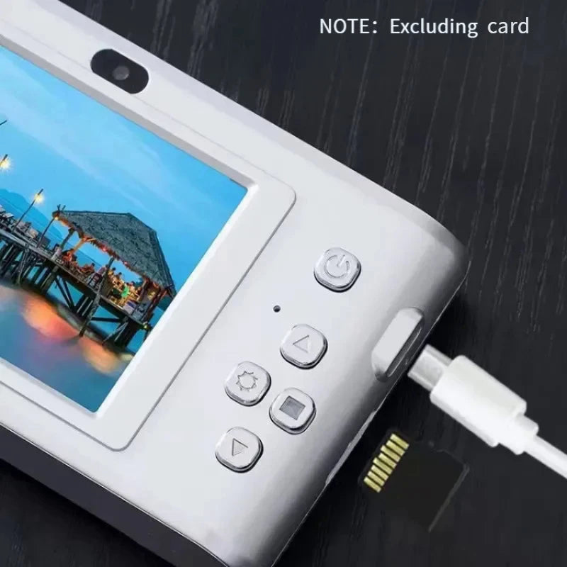 4K Digital Travel Camera - 50MP Compact Point-and-Shoot with 2.4" Screen