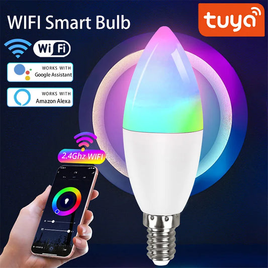 WiFi RGB Smart LED Bulb - App-Controlled Color Changing Light