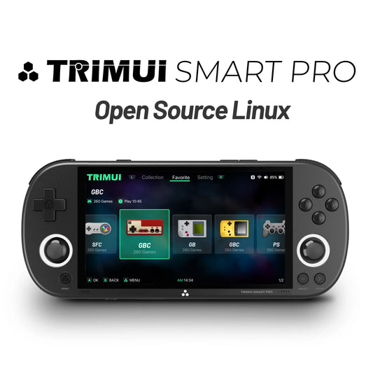TRIMUI Smart Pro Retro Handheld Game Console – 4.96” IPS Display, Linux System